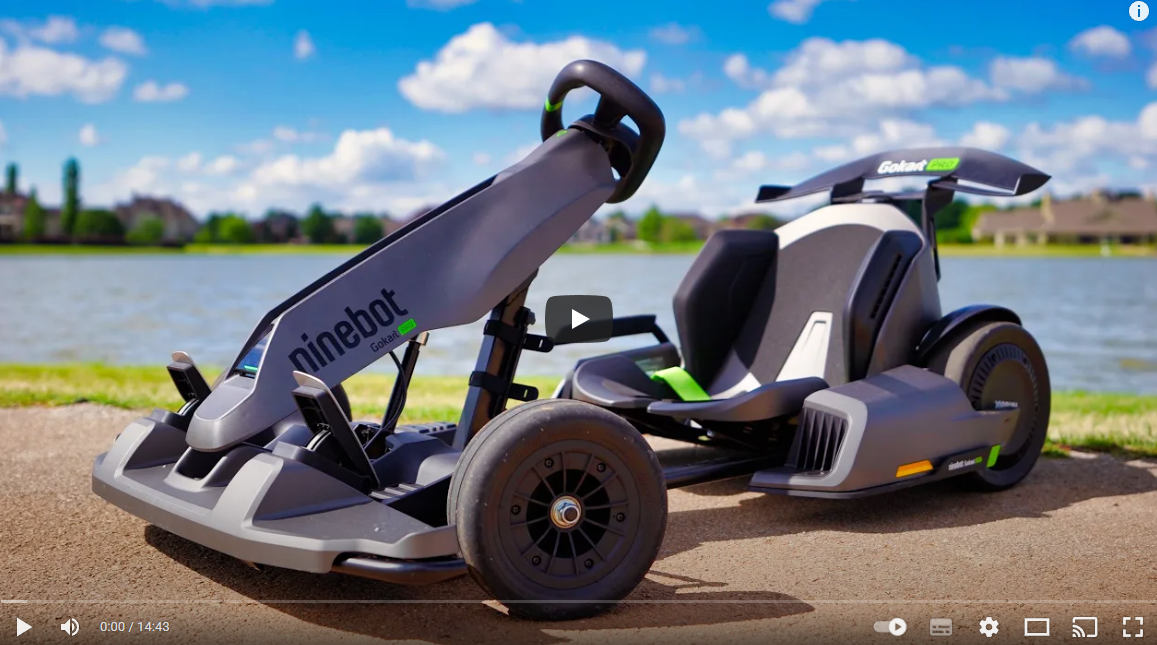 Youtube Segway ninebot GO Kart Pro