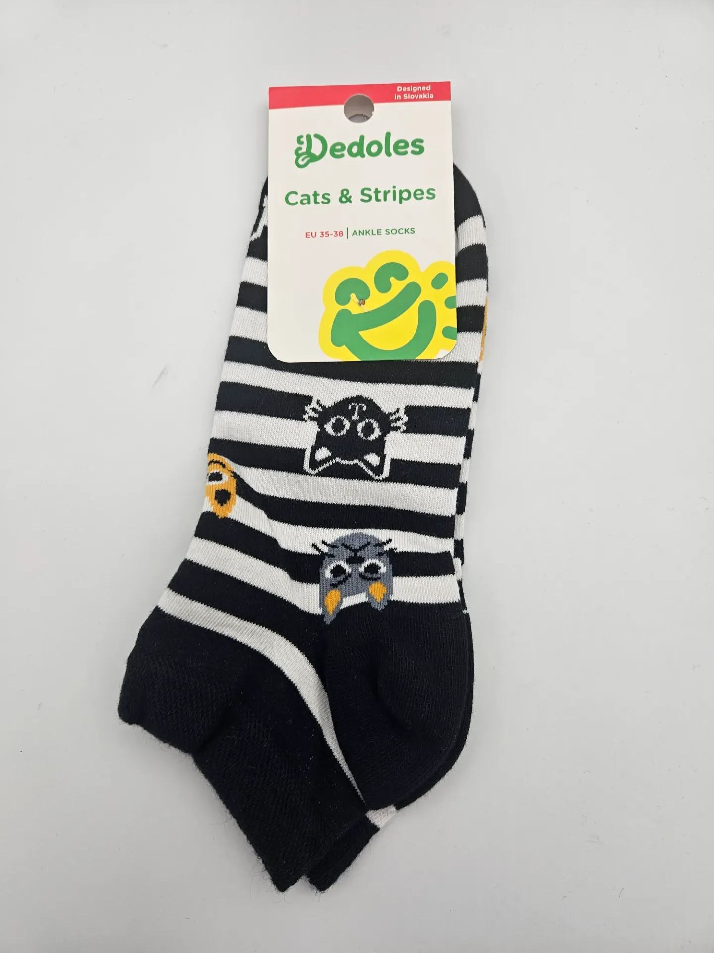 Dedoles Cats & Stripes Ankle Socks EU 35-38